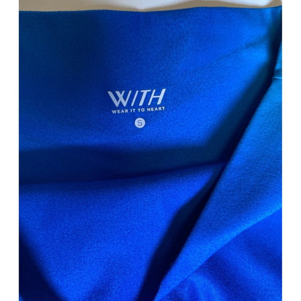 Wear It To Heart Radiant Lily 7/8 High Waist Leggings Blue Teal Ombre Small - Picture 5 of 7